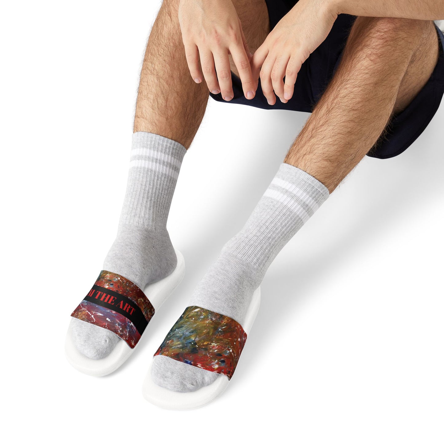 I AM THE ART Unisex Removable-Strap Sandals