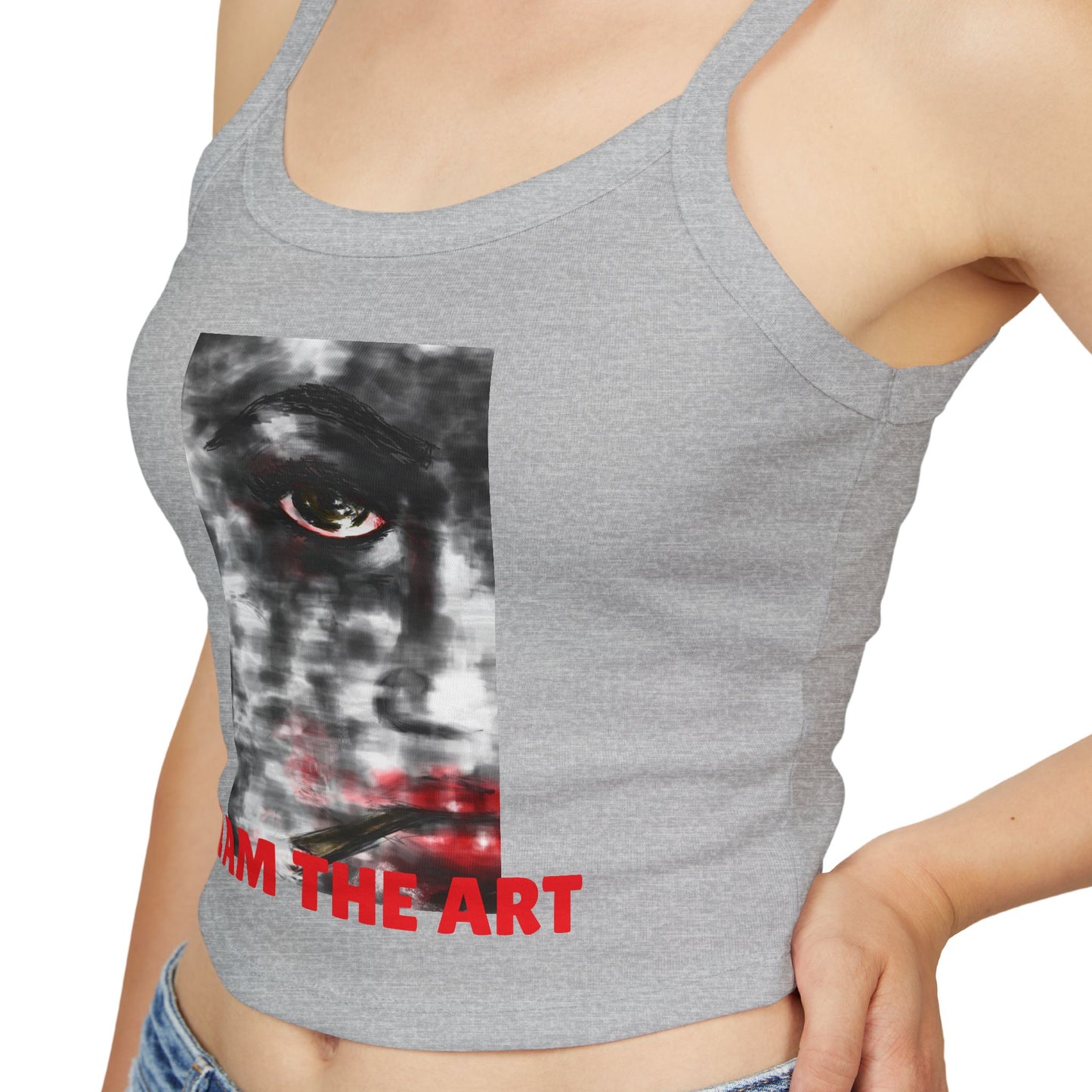 I AM THE ART – Women’s Cropped Tank Top