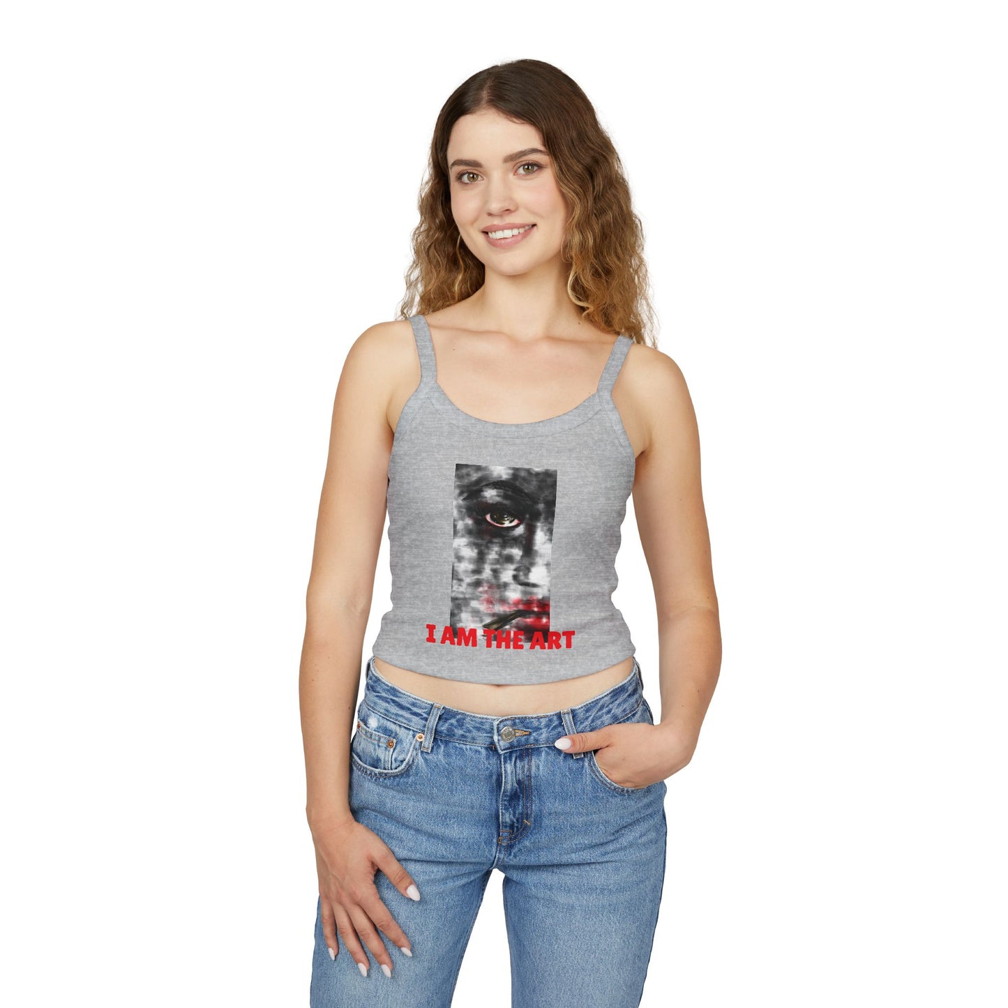 I AM THE ART – Women’s Cropped Tank Top