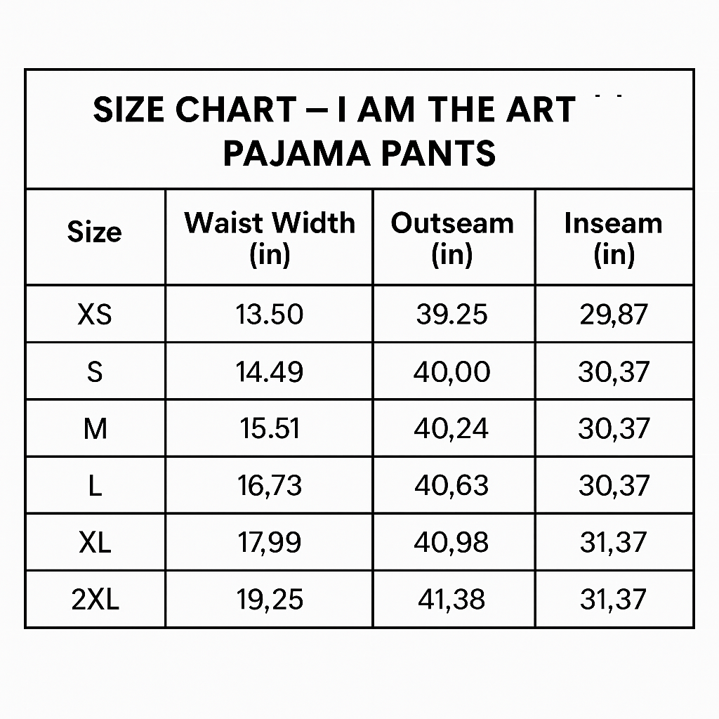 "I AM THE ART Travel Lounge Pants