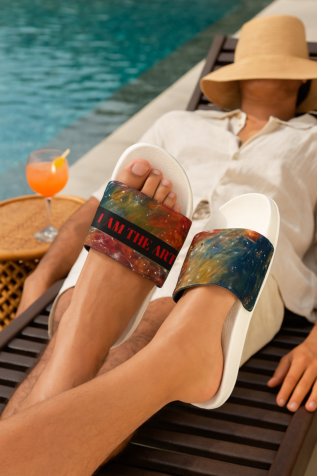 I AM THE ART Unisex Removable-Strap Sandals