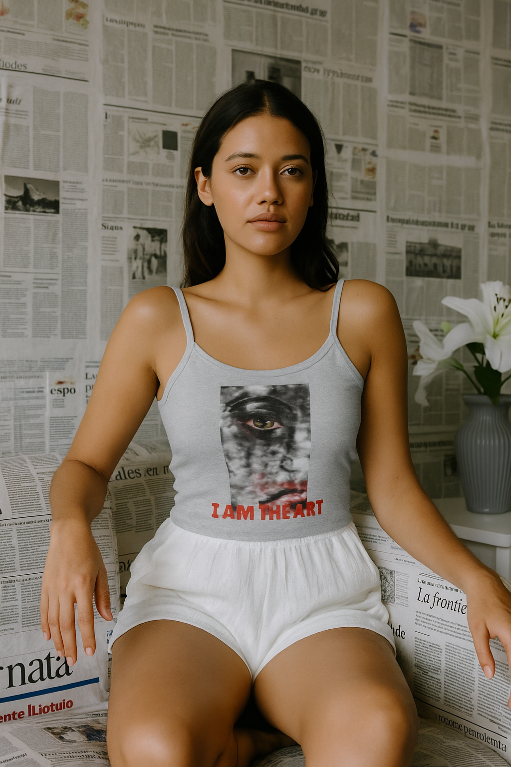 I AM THE ART – Women’s Cropped Tank Top