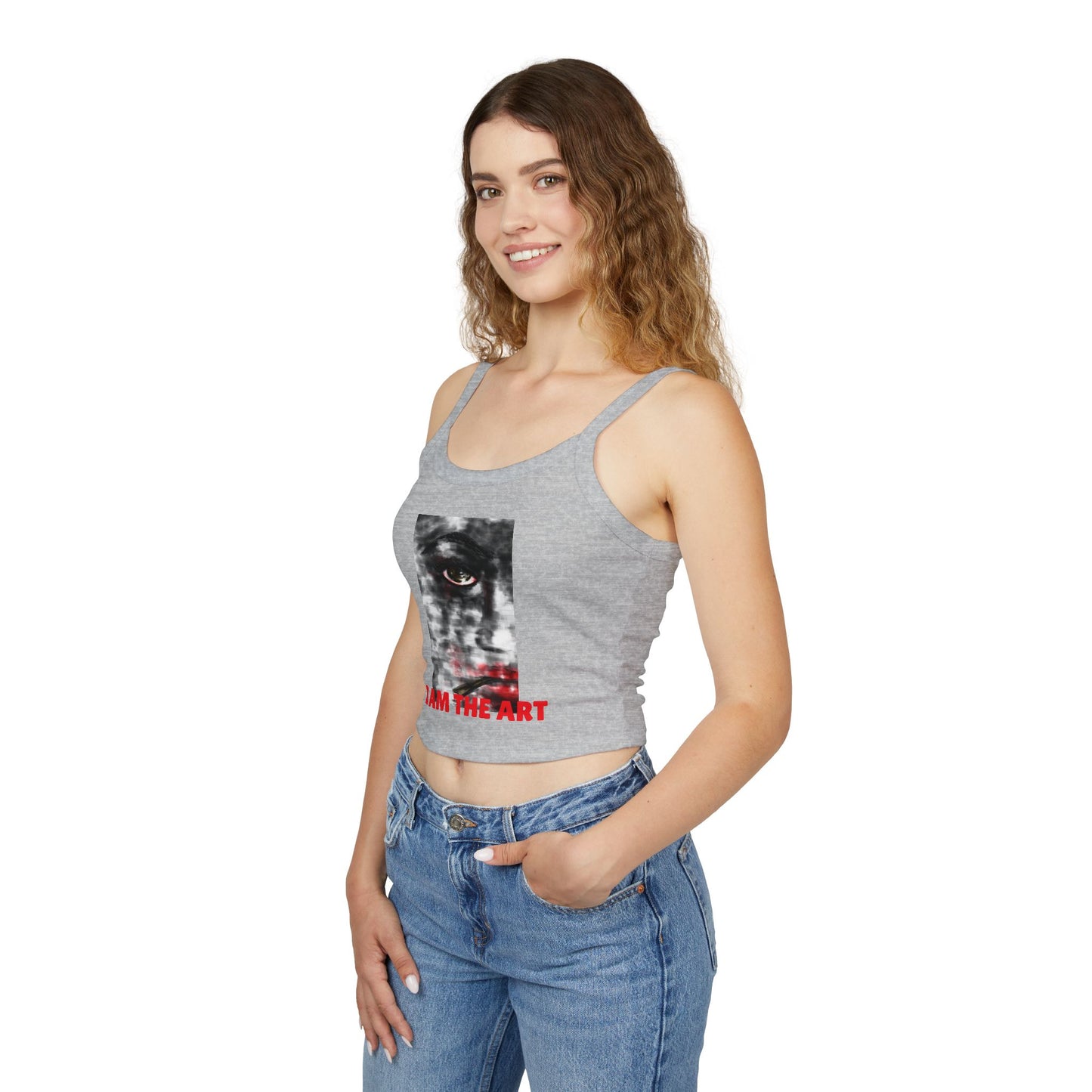 I AM THE ART – Women’s Cropped Tank Top
