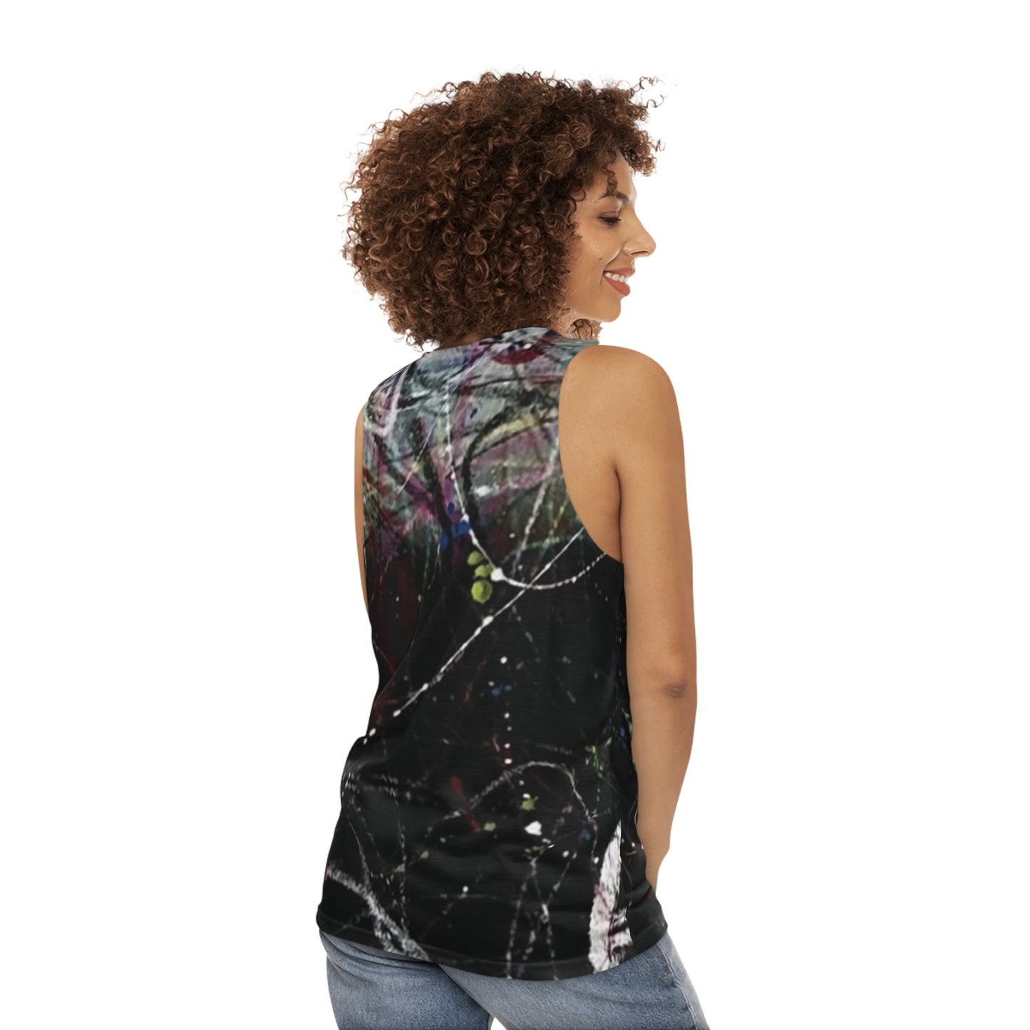 Aa : Peace Symbol Splatter Unisex Tank Top