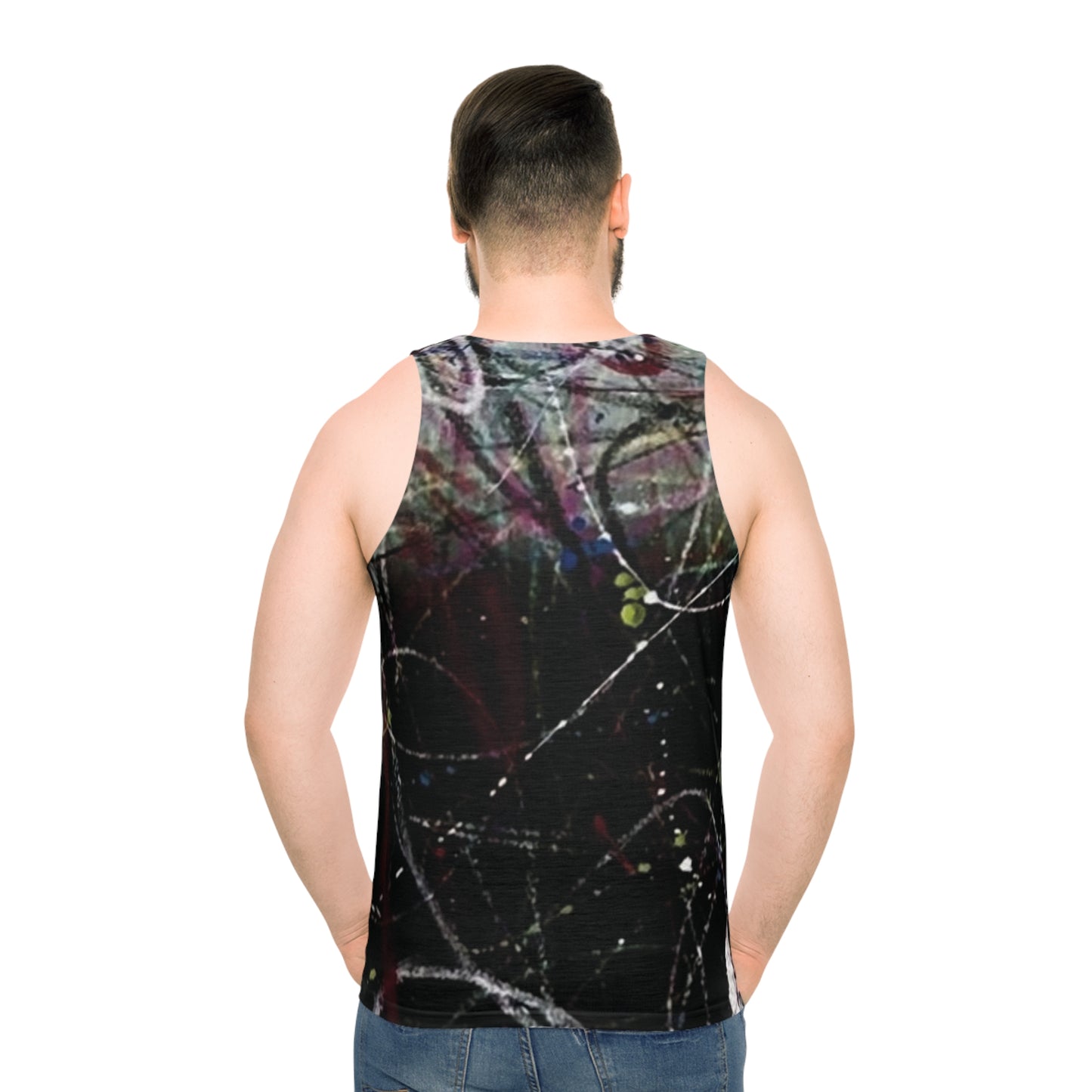 Aa : Peace Symbol Splatter Unisex Tank Top
