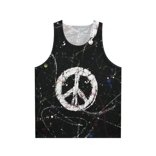 Aa : Peace Symbol Splatter Unisex Tank Top