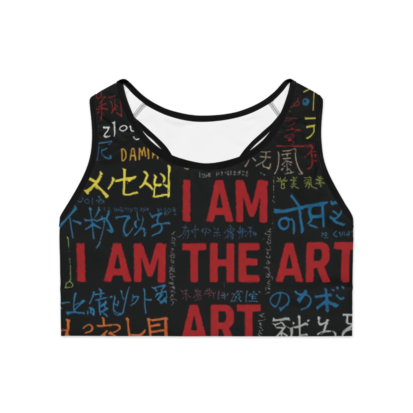 "I Am the Art" Sports Bra