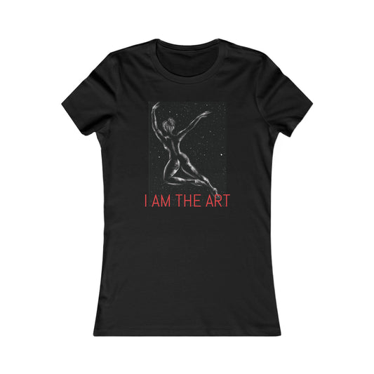I AM THE ART – Women's Black Cotton Tee