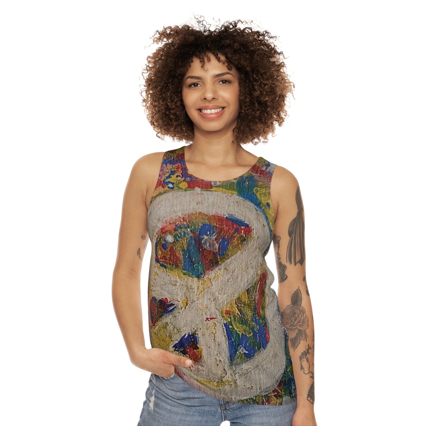 Abstract Unisex Tank Top