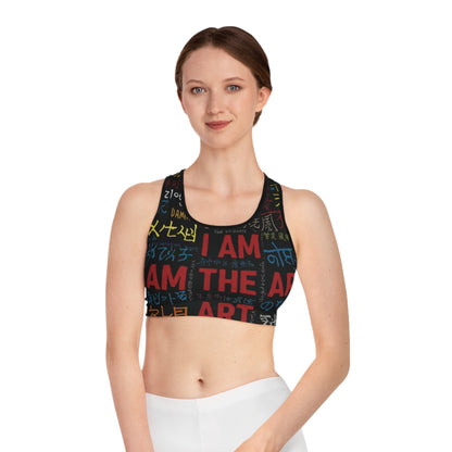 "I Am the Art" Sports Bra