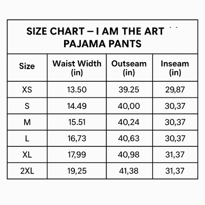 "I AM THE ART Travel Lounge Pants