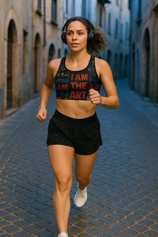 "I Am the Art" Sports Bra