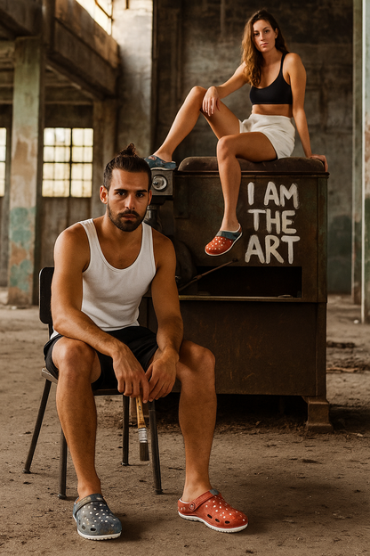 Elemental Balance Unisex Clogs – Fire & Water Edition