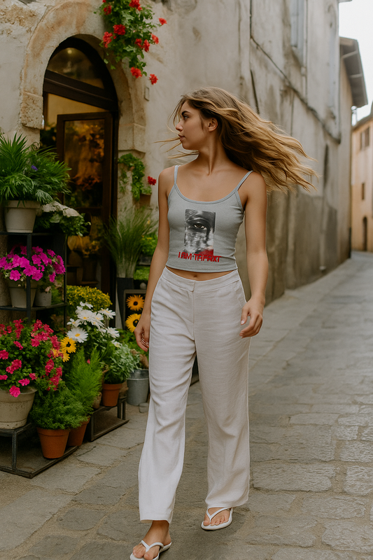I AM THE ART – Women’s Cropped Tank Top