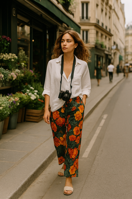 Marigold Muse Women's Pajama Pants (AOP)