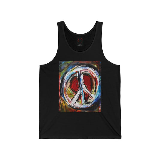 "Peace in Motion" Unisex Jersey Tank