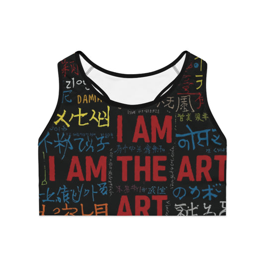 "I Am the Art" Sports Bra